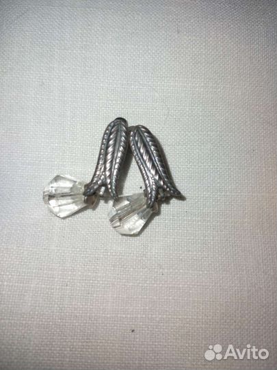 Серьги мельхиор СССР