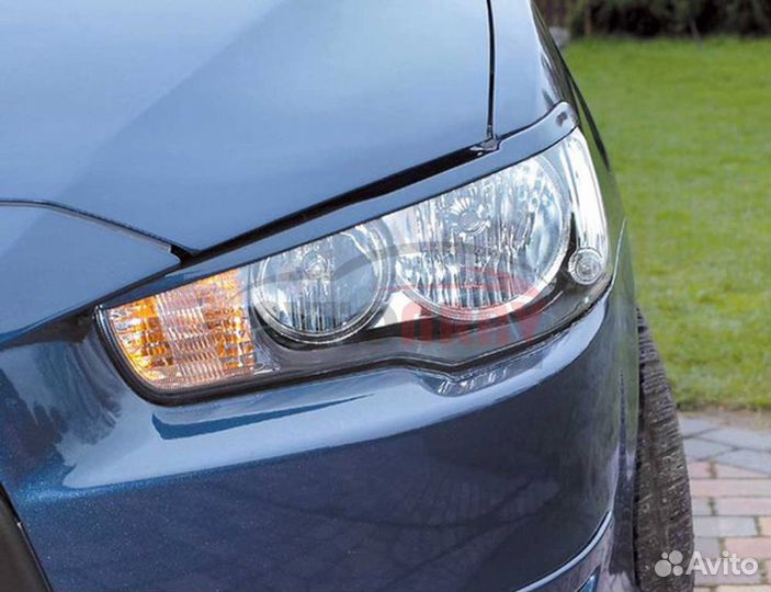Реснички Sport на фары для Mitsubishi Lancer 10(X)