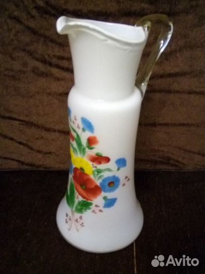 Ваза из молочного стекла СССР