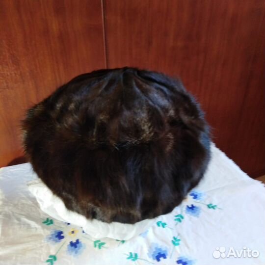 Шапка норковая берет, женская