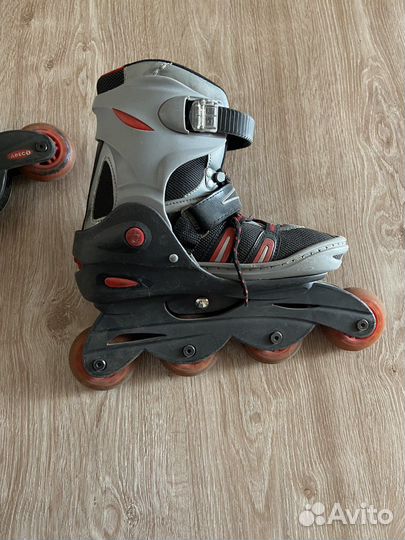 Ролики раздвижные взрослые, размер 36-39