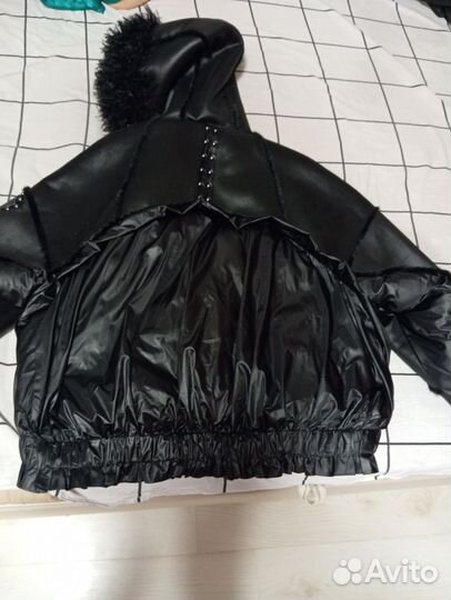 Дублёнка комбинированная