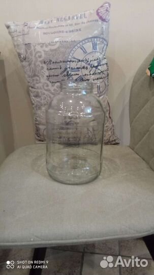 Бутылка стеклянная 3 литра