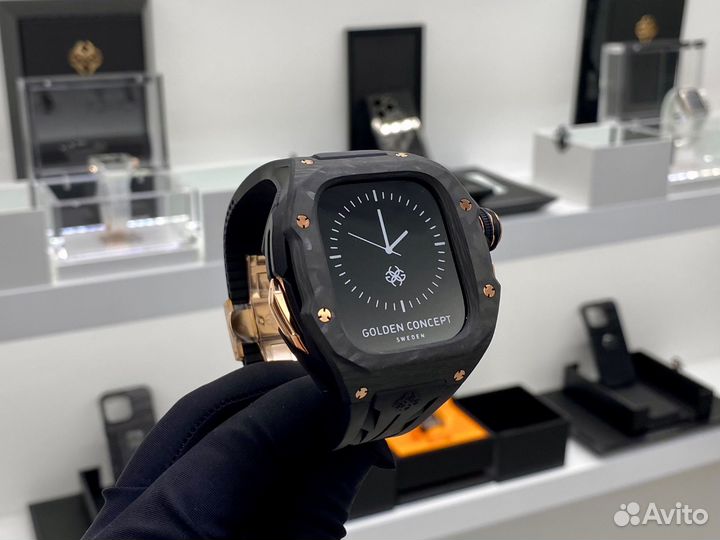 Корпус для Apple Watch rsciii49 Silver Carbon