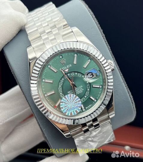 Брутальные мужские часы Rolex sky-dweller