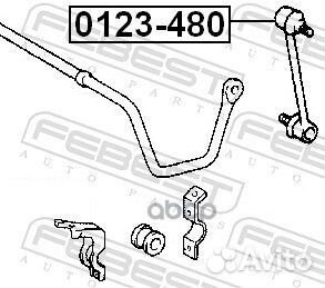Тяга стабилизатора зад прав/лев 0123480 Febest