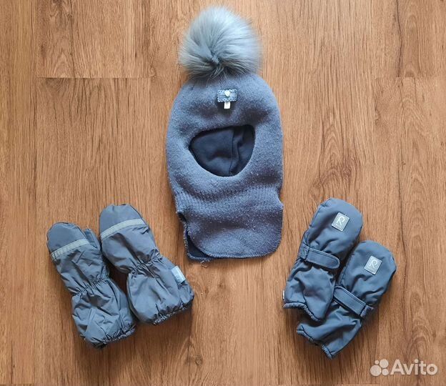 Шапка шлем, краги, варежки