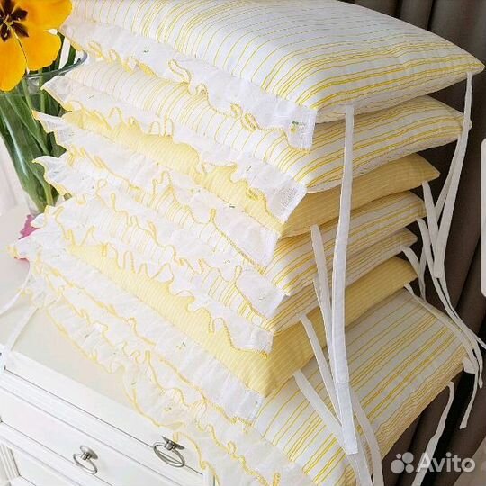 Детские бортики, декоративные подушки