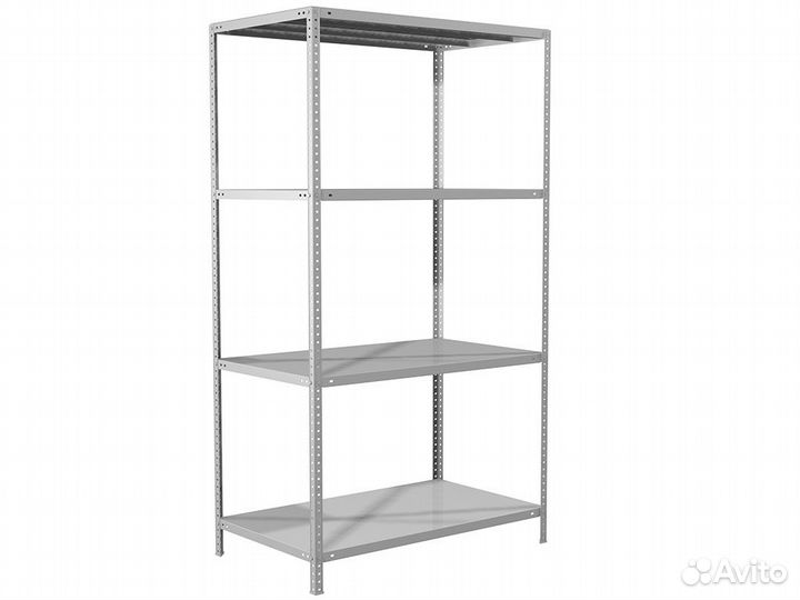 Стеллаж металлический MS standart 185/100X60/4