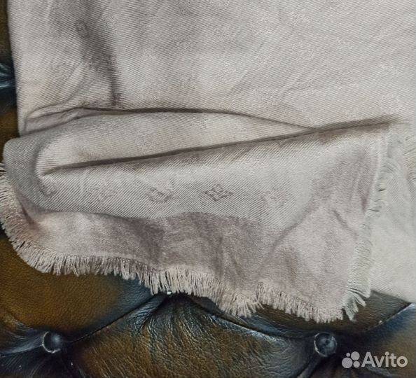 Теплый платок 90cm louis vuitton бежевый