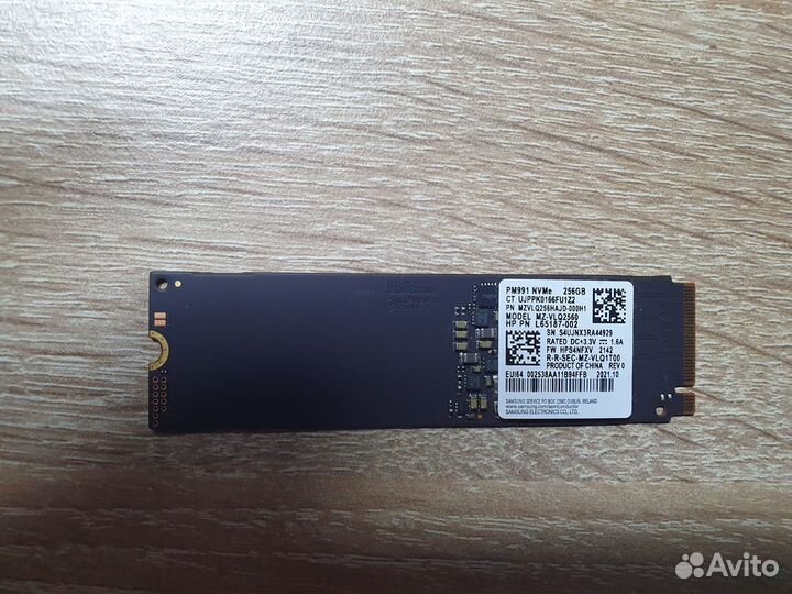 Твердотельный накопитель 256GB SSD M.2