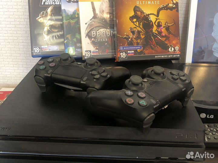 Игровая приставка ps4 pro 1tb с играми