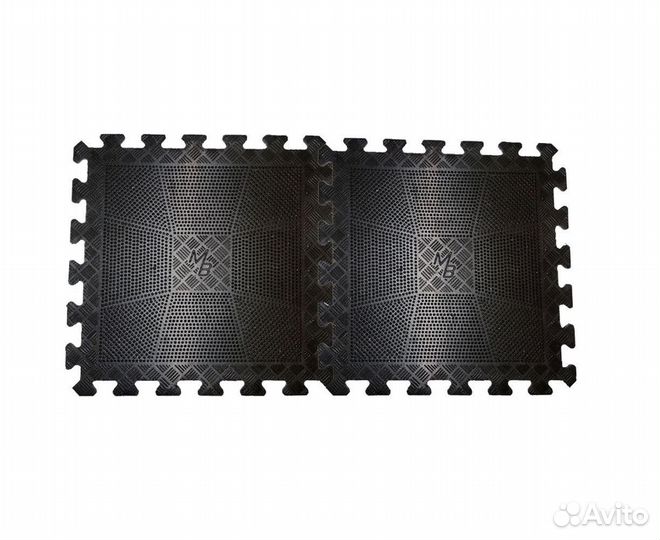 Коврик резиновый черный 40х40см, толщина 20мм