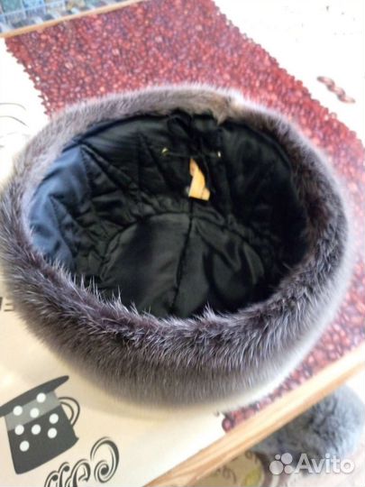 Шапка норковая женская