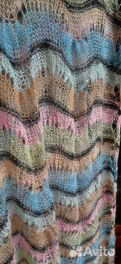 Оренбургский пуховый платок, шаль, шарф палантин