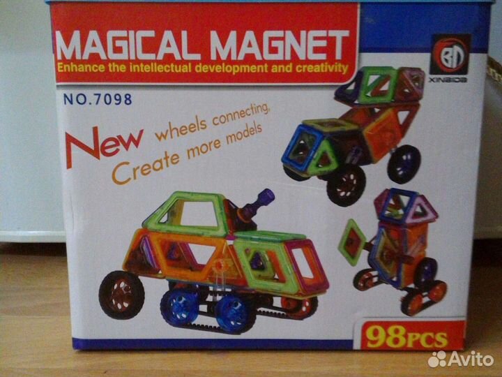 Магнитный конструктор новый