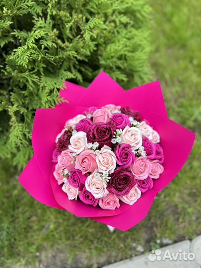 Букеты из роз, пионы, цветы