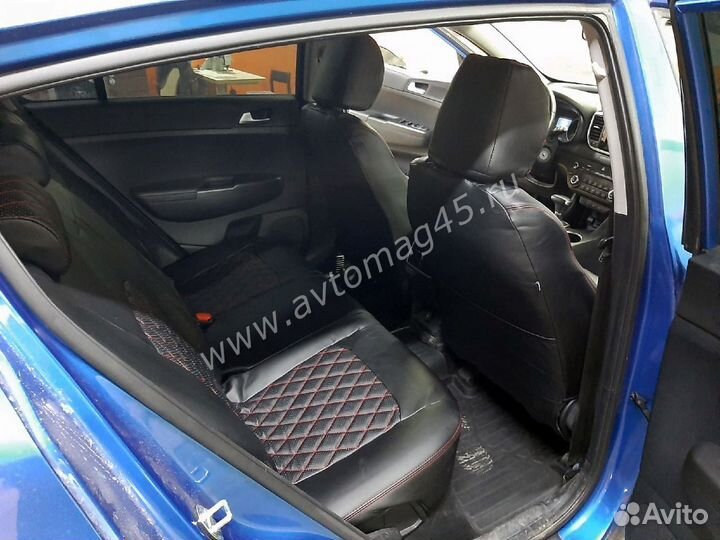 Авточехлы Kia Sportage с 2016г экокожа ромб