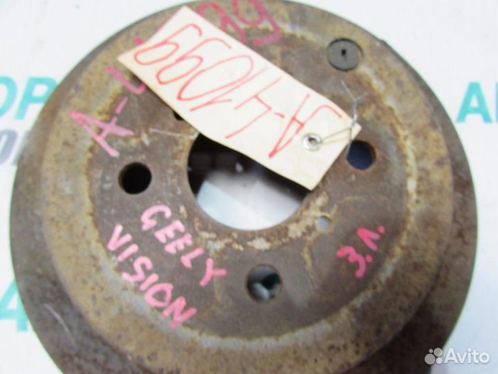 Диск тормозной задний для Geely Vision 2006-2011г