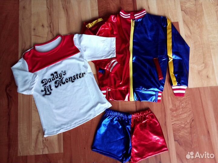 Костюм Харли Квинн отряд самоубийц, парик