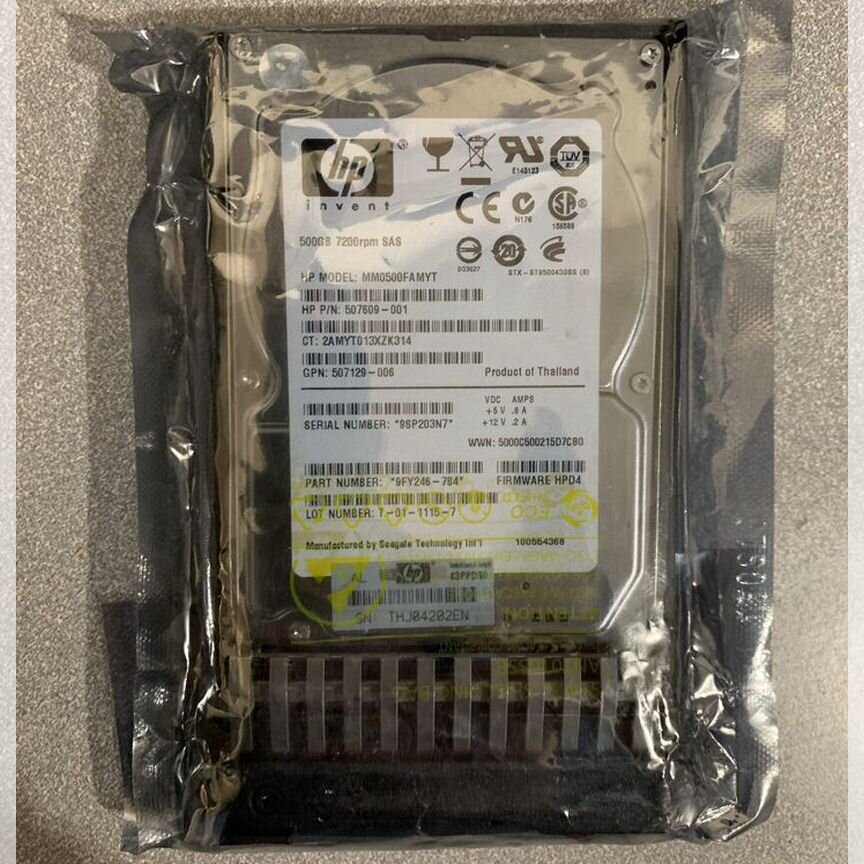 [507609-001] Жесткий Диск Hp 500gb 6g 2.5 Dp Sas 507609-001