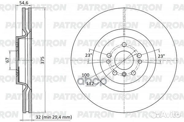 Диск тормозной MB GL(X164) /M(W164) 05- перед