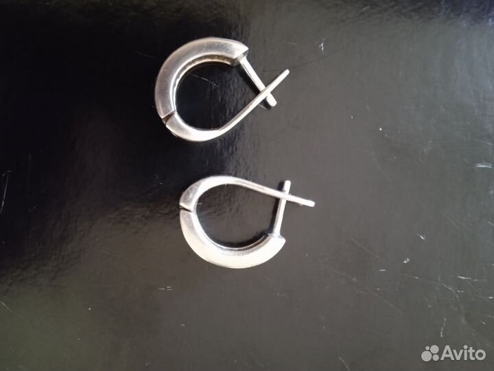 Серебряные серьги СССР