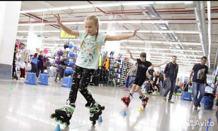 Обучание катанию на роликах