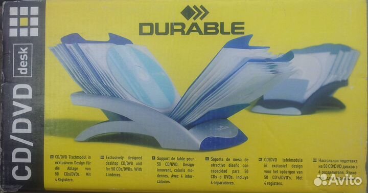 Настольная подставка durable на 50 CD/DVD