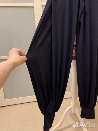 Брюки для танго, 44, черные,на манжте внизу