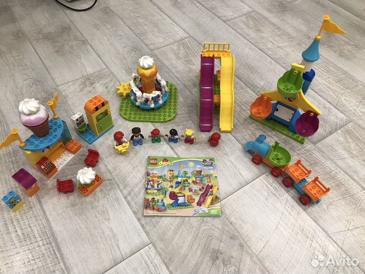 Lego duplo большой парк аттракционов