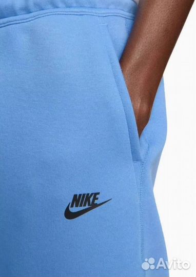 Штаны Nike Tech Fleece (Голубые) Оригинальные