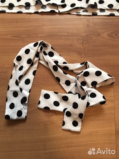 Платье рубашка в горох 56