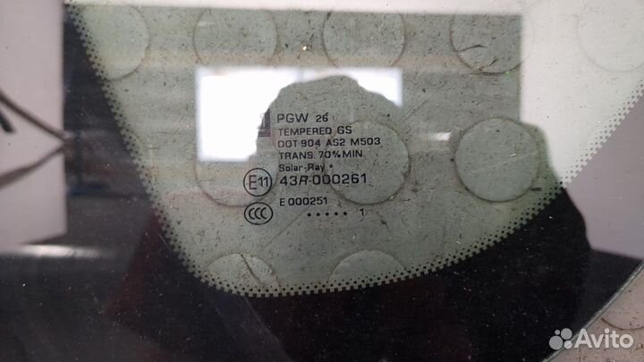 Стекло кузовное боковое Opel Meriva 2010, 2011