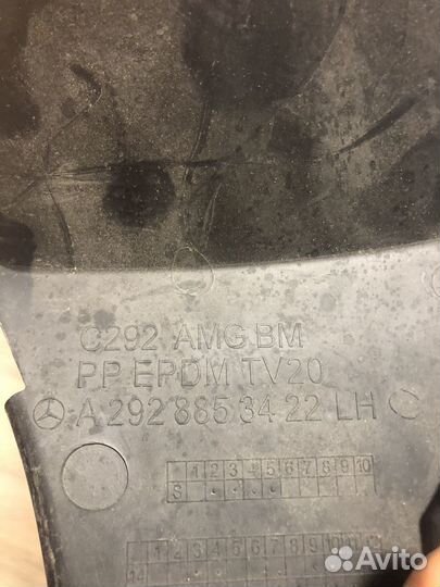 Кожух левый воздуховода Mercedes GLE w166 c292