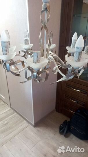 Люстра потолочная бу