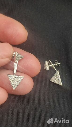 Серьги серебро