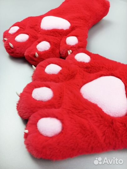 Лапы меховые разноцветные фурри