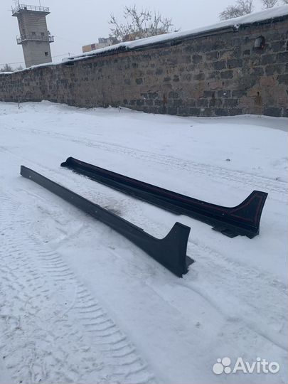 Накладки на пороги honda accord 8