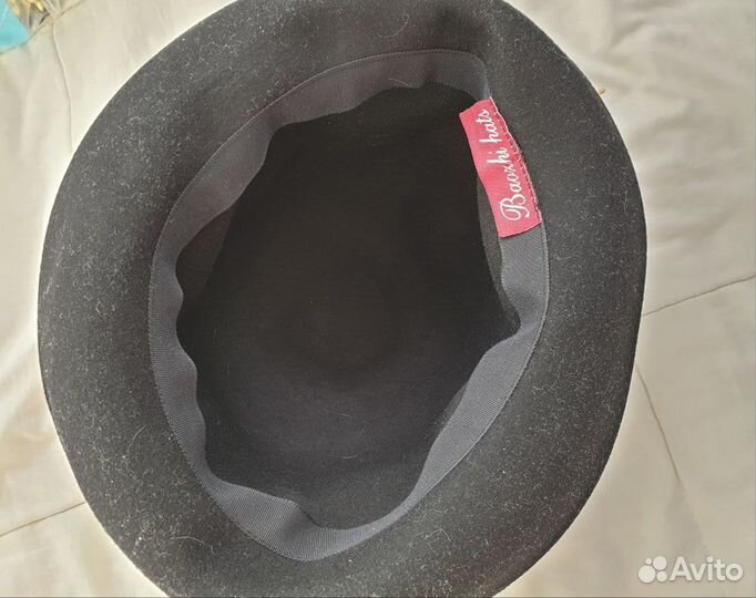 Шляпа котелок фетровый