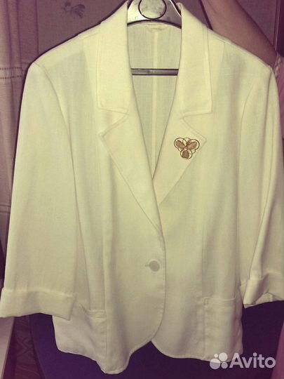 Женский летний парусиновый пиджачок