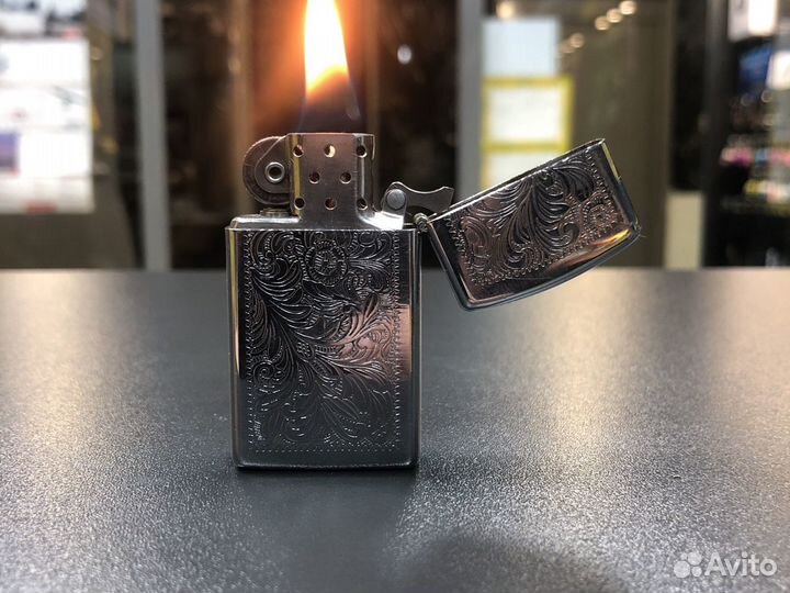 Zippo slim Venetian Chrome 1652 1996г.в
