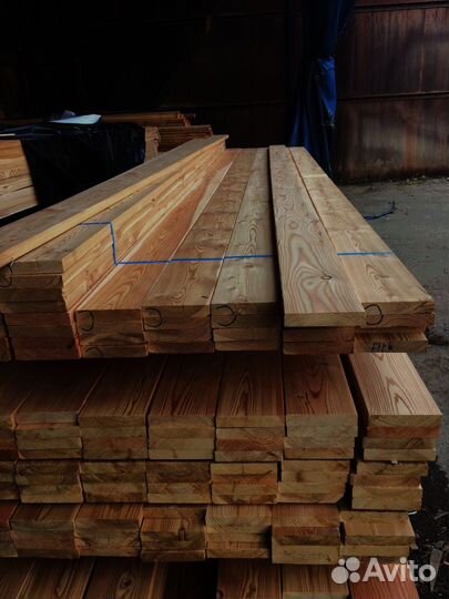 Доски лиственницы камерной сушки 25x160 мм, высокая прочность