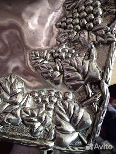 Ваза фруктовница. Серебрение. Швеция