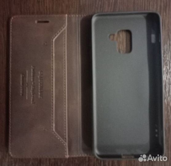 Кожаный чехол Samsung A8