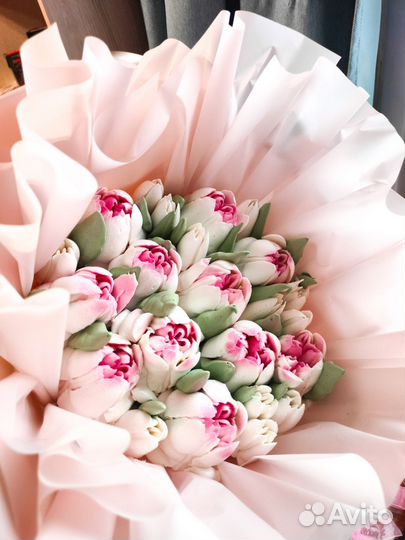 Букет из зефира ручной работы