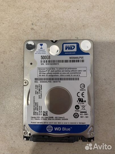 Жесткий диск для ноутбука 500 гб