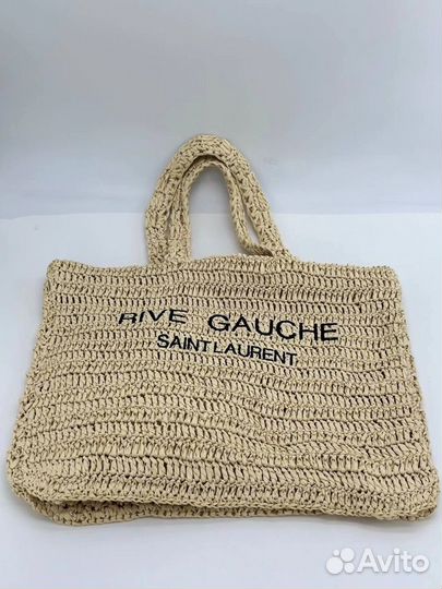 Сумка rive gauche saint laurent плетеная