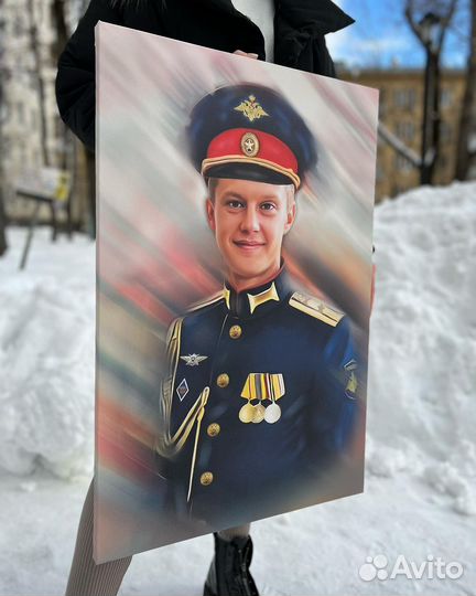 Фото на холсте, портрет по фото, печать на холсте