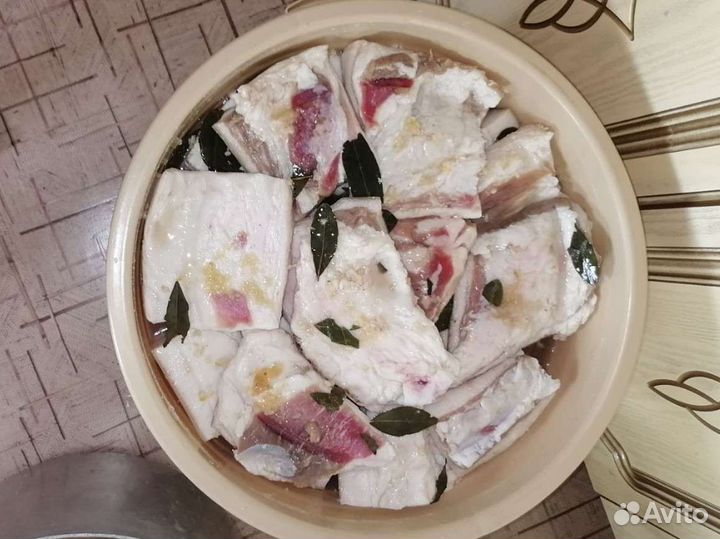 Сало домашнее свежее и солёное
